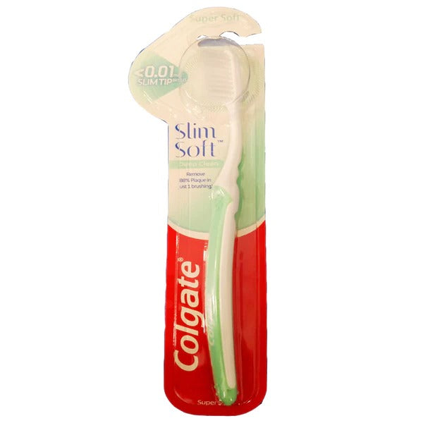 Colgate Slim Soft Deep Clean Toothbrush (Cyan), 1 Ct