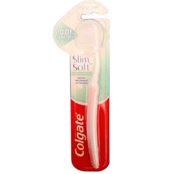 Colgate Slim Soft Deep Clean Toothbrush (Pink), 1 Ct
