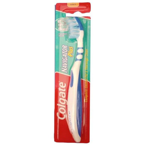 Colgate Navigator Plus Soft Toothbrush (Blue), 1 Ct - Vitamins House