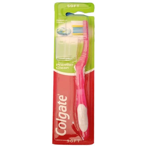Colgate Premier Clean Soft Toothbrush (Pink), 1 Ct - Vitamins House