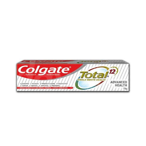 Colgate Total 12 Advanced Health Toothpaste, 75g - Vitamins House