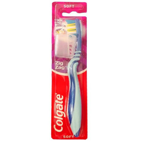 Colgate ZigZag Soft Toothbrush (Blue), 1 Ct - Vitamins House