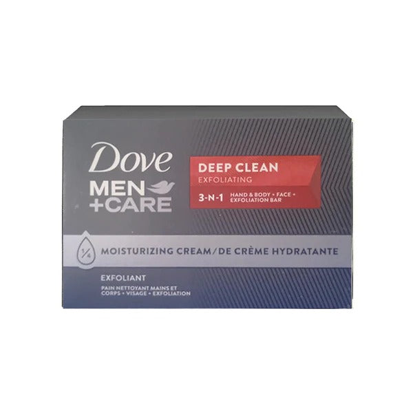 Dove Men + Care Deep Clean Hand & Body + Face Bar + Shave Bar Soap