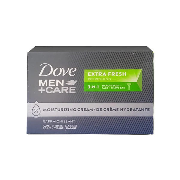 Dove Men + Care Extra Fresh Hand & Body + Face + Shave Bar Soap