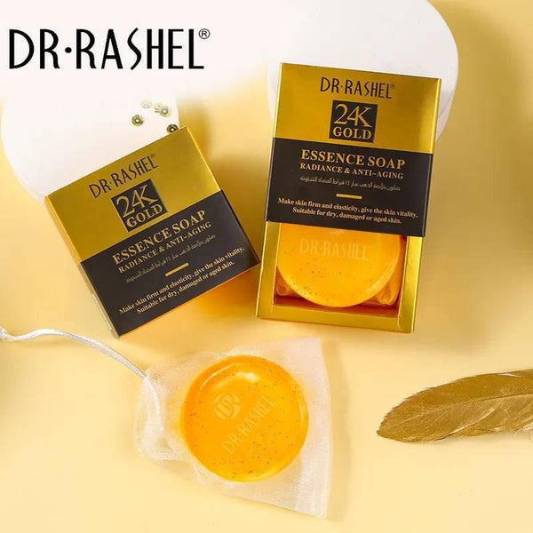 Dr.Rashel 24K Gold Radiance & Anti Aging Essence Soap - 100gms - Vitamins House