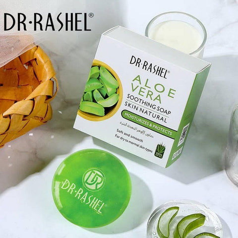 Dr.Rashel Aloe Vera Soothing Skin Natural Soap - 100gms - Vitamins House