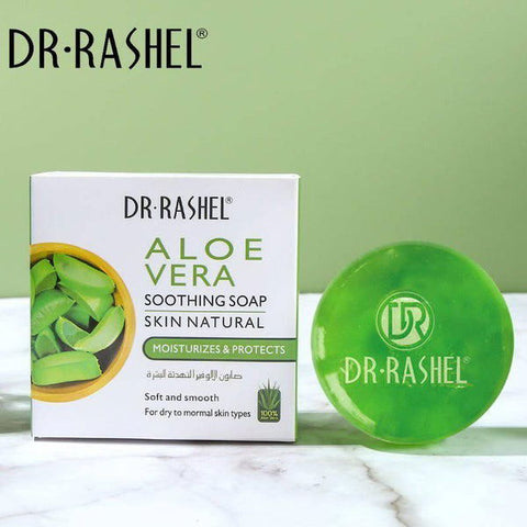 Dr.Rashel Aloe Vera Soothing Skin Natural Soap - 100gms - Vitamins House