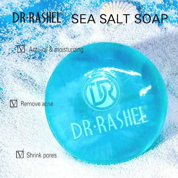 Dr.Rashel Detoxifies Pores Sea Salt Soap - 100gms - Vitamins House