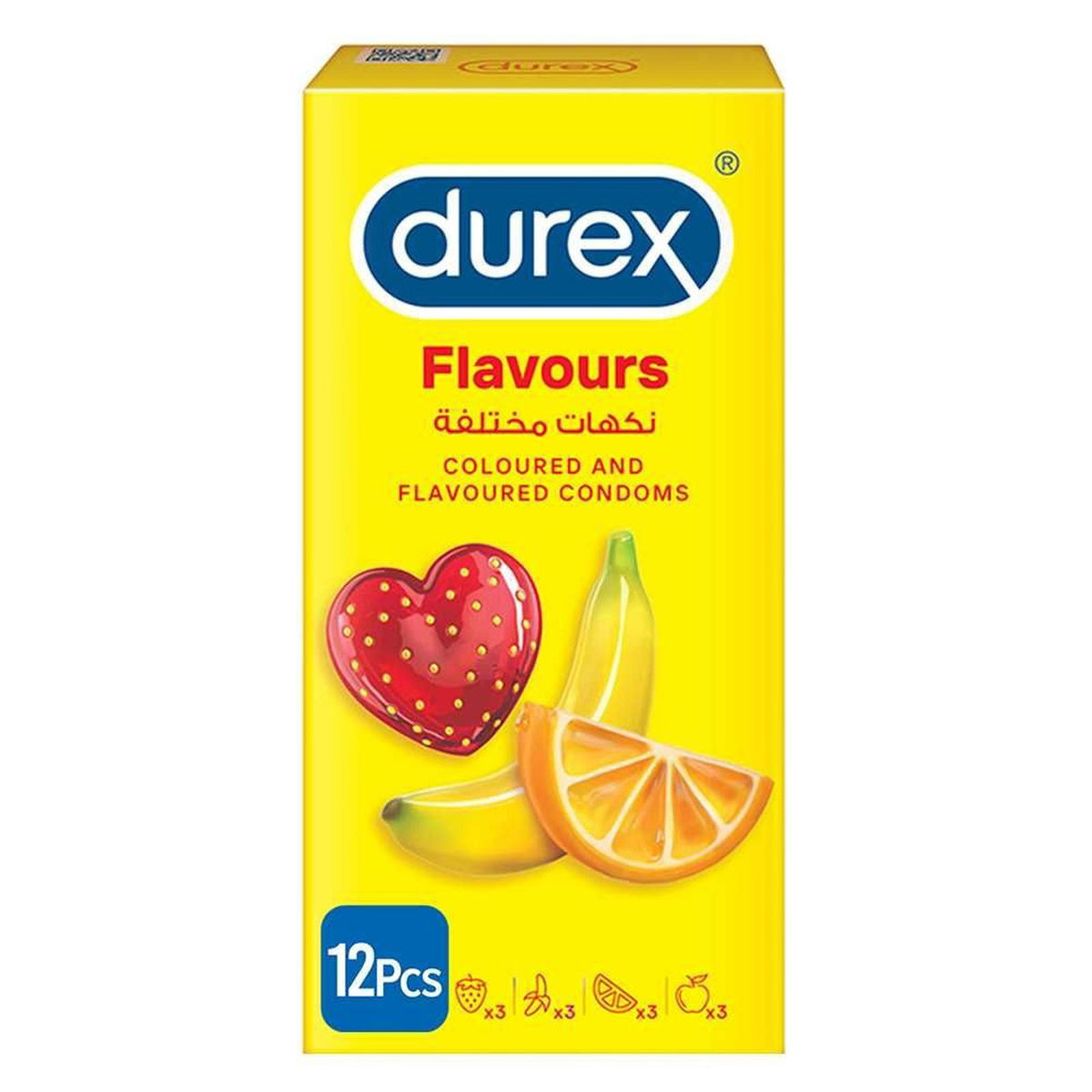Durex Coloured & Flavoured Condoms, 12-Pack - Vitamins House