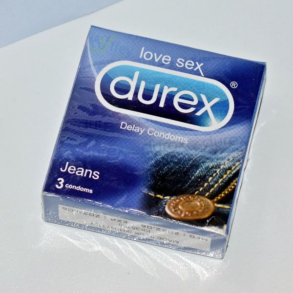 Durex Delay Condoms Jeans 3 Condoms - Vitamins House