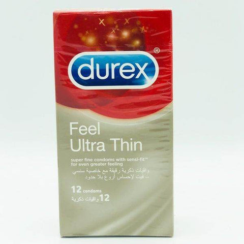 Durex Feel Ultra Thin Condoms 12 Pack - Vitamins House