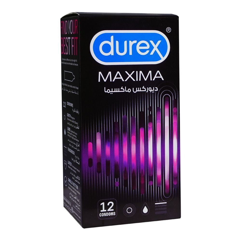 Durex MAXIMA Extra Thin Condoms, 12-Pack - Vitamins House