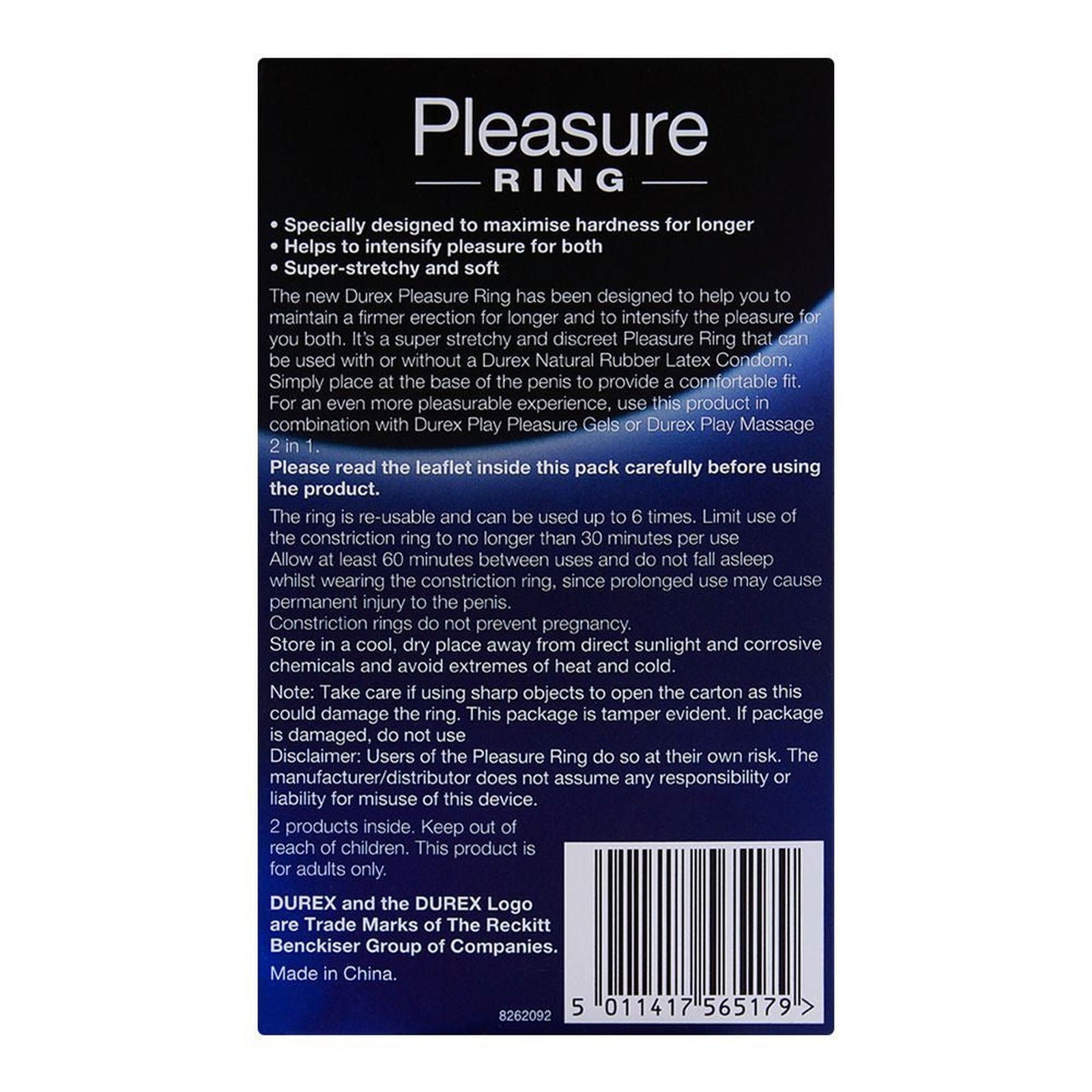 Durex Pleasure Ring Intense Pleasure Ring 2-Pack - Vitamins House