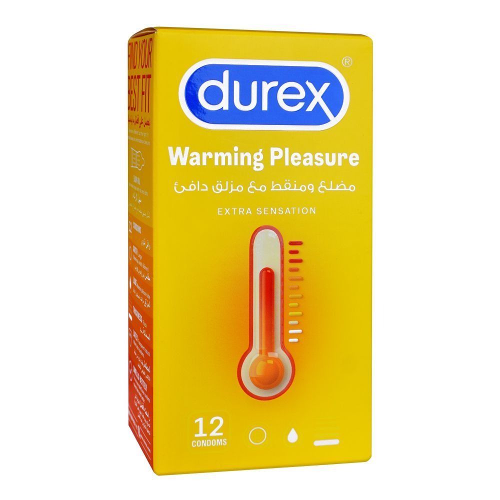 Durex Warming Pleasure Condoms, 12-Pack - Vitamins House