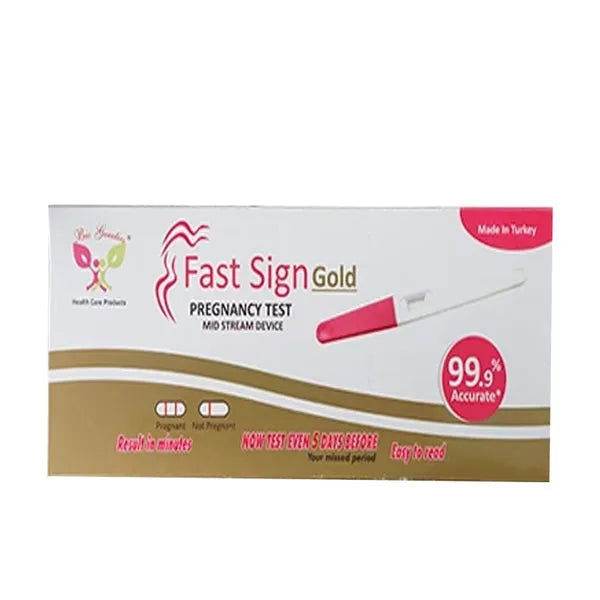Fast Sign Gold Pregnancy Test Mid Stream Device, 1 Ct - Vitamins House