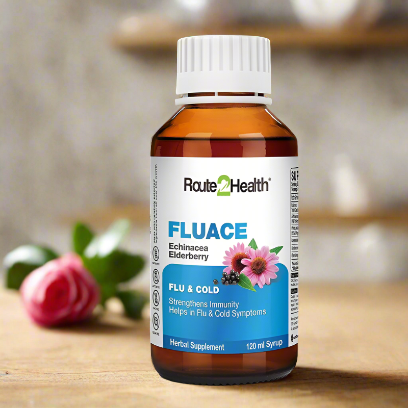 FluAce Syrup, 120 ml - Route2Health - Vitamins House