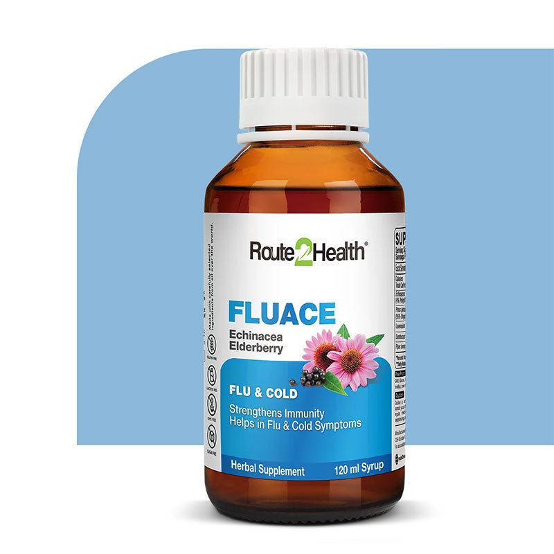 FluAce Syrup, 120 ml - Route2Health - Vitamins House