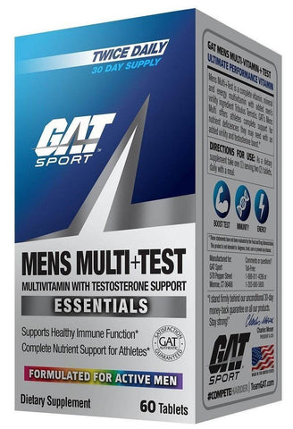 GAT Mens Multi + Test 60 Tablets - Vitamins House