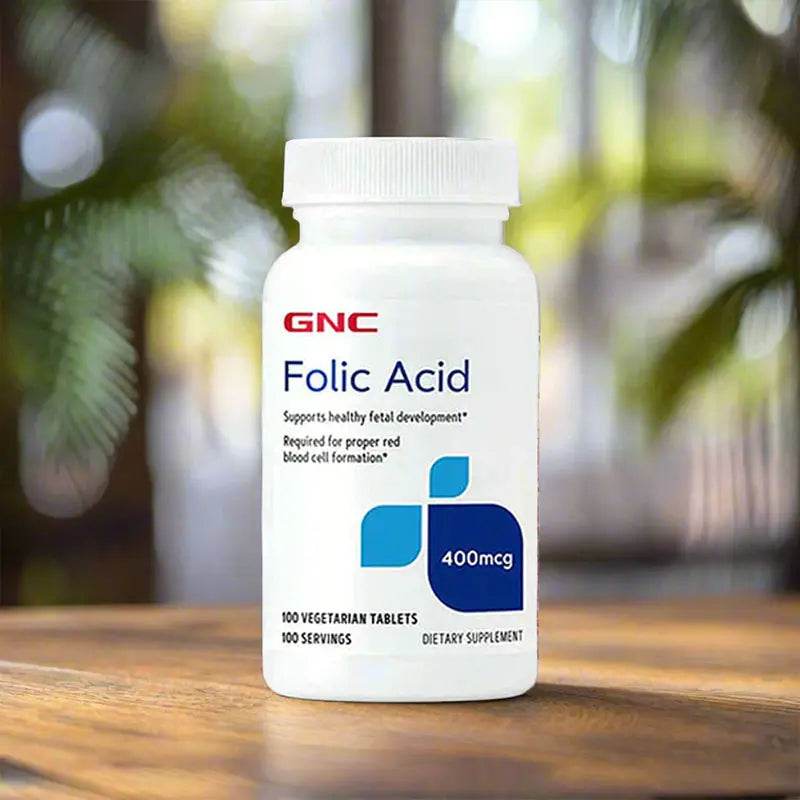 GNC Folic Acid 400mcg 100 Tablets Vitamins House gnc-folic-acid-400mcg-100-tablets-vitamins-house