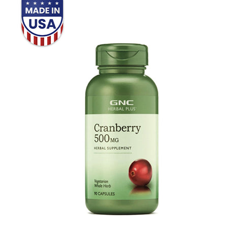 GNC Herbal Plus Cranberry 500mg 90 Capsules