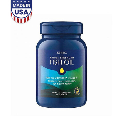 GNC Triple Strength Fish Oil 60 Softgels