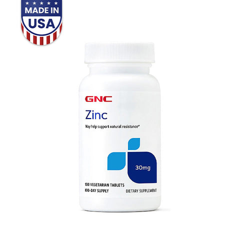 GNC Zinc 30mg 100 Tablets