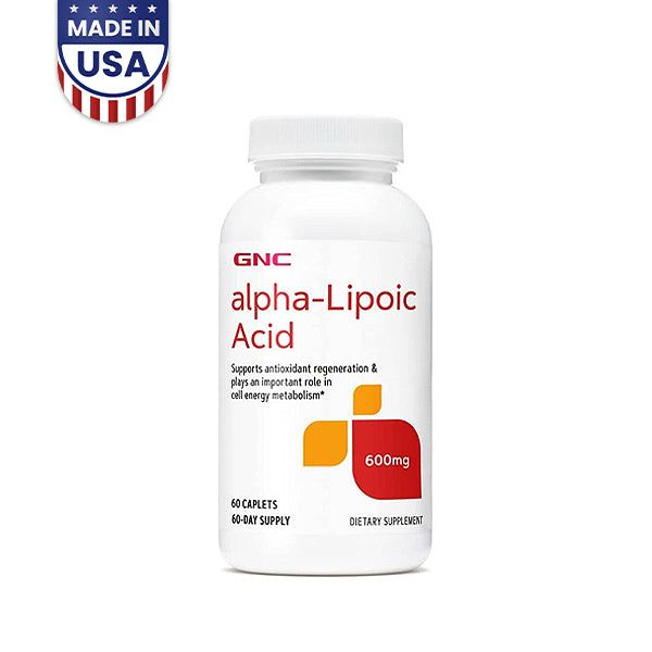 GNC Alpha Lipoic Acid 600mg 60Tabs - Vitamins House