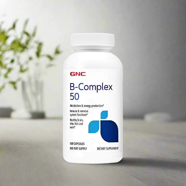 GNC B-Complex 50mg, 100 Capsules - Vitamins House