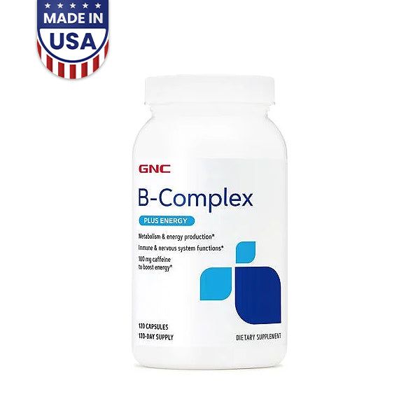 GNC B-Complex Plus Energy 120 Capsules - Vitamins House