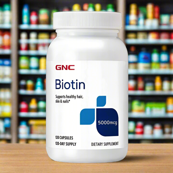 GNC Biotin 5000mcg, 120 Ct - Vitamins House