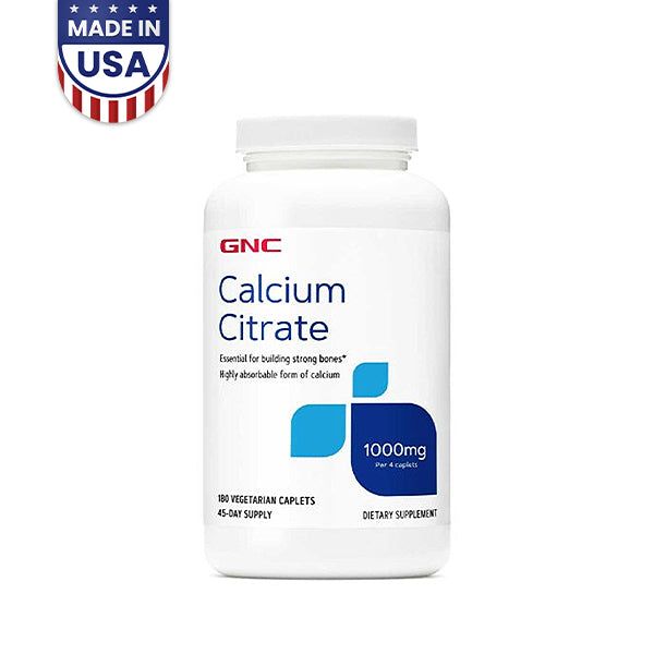 GNC Calcium Citrate 1000mg 180CT - Vitamins House