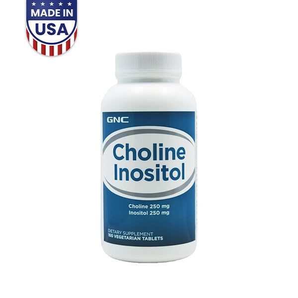 GNC Choline Inositol 250mg 100 Tablets - Vitamins House