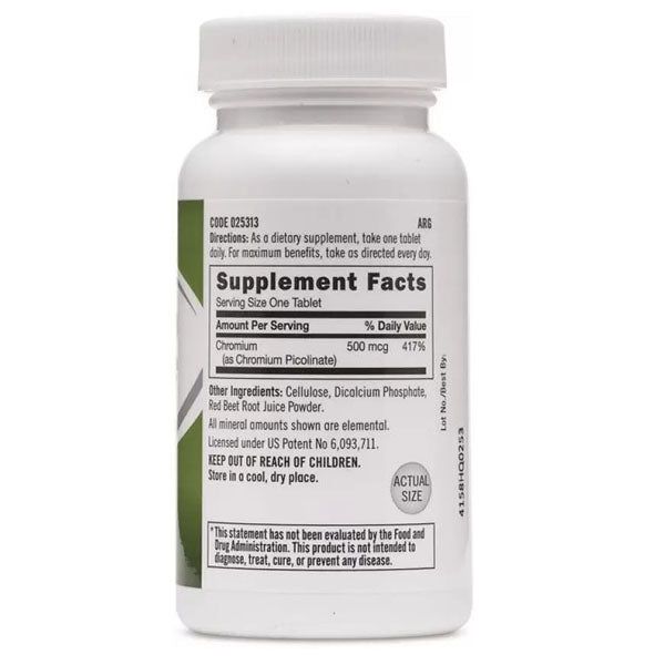 GNC Chromium Picolinate 500mcg 90 Tablets - Vitamins House