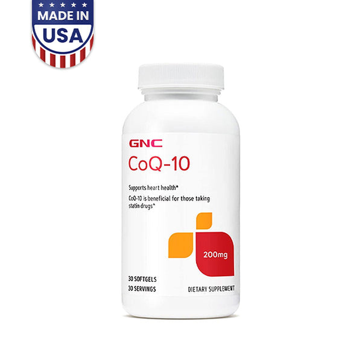 GNC CoQ10 200mg 30 Softgels - Vitamins House