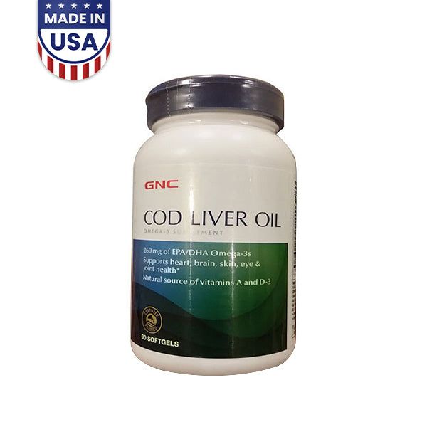 GNC Cod Liver Oil Dietary Supplement - Vitamins House