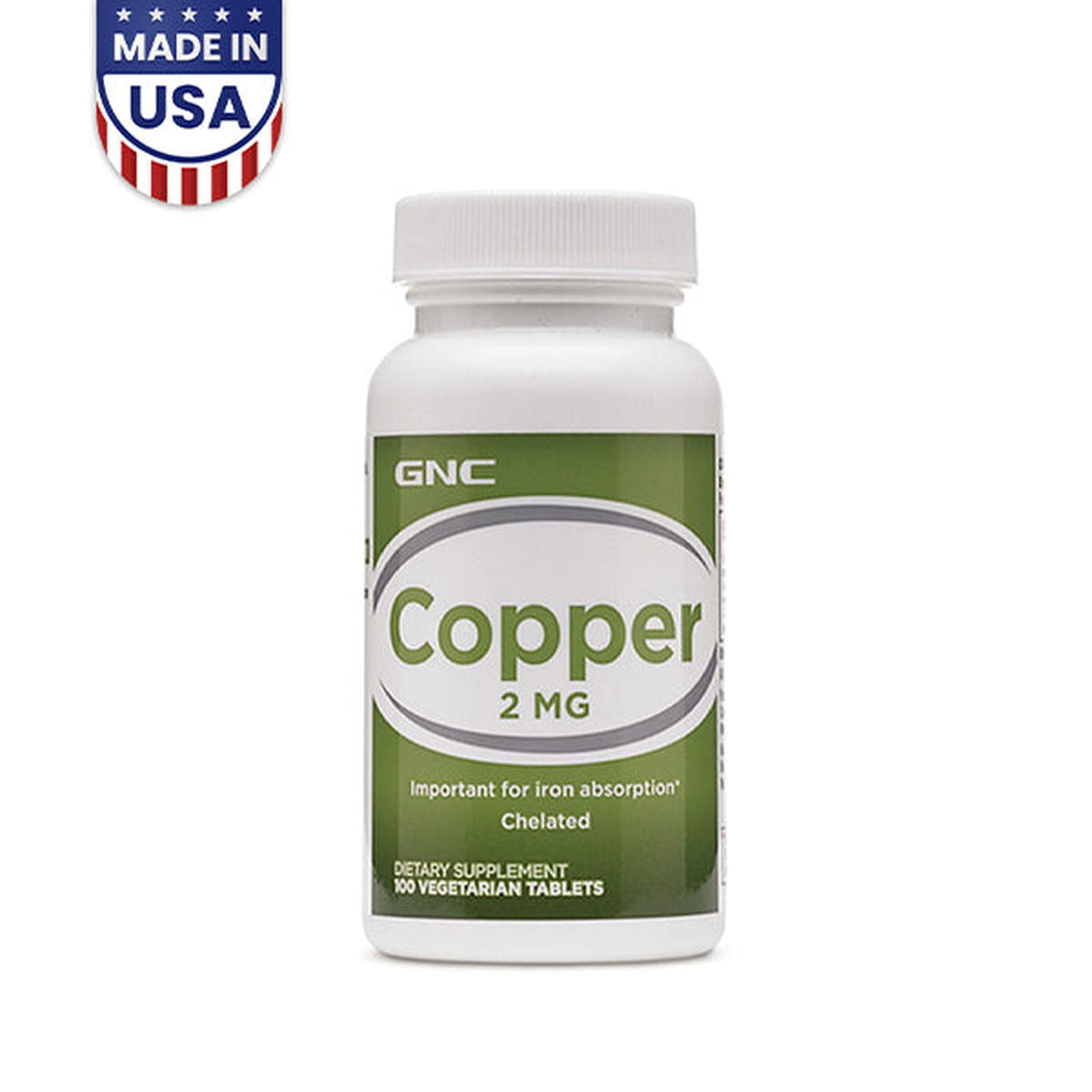 GNC Copper 2mg 100 Tablets - Vitamins House