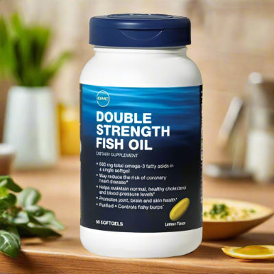 GNC Double Strength Fish Oil 90Ct - Vitamins House