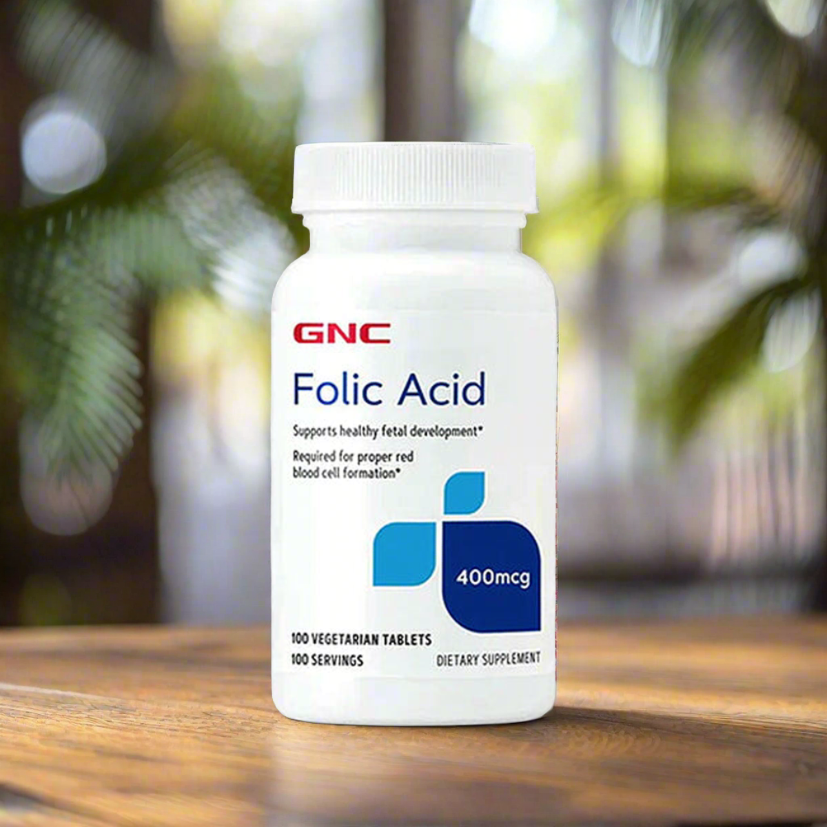 GNC Folic Acid 400mcg (100 Tablets) - Vitamins House