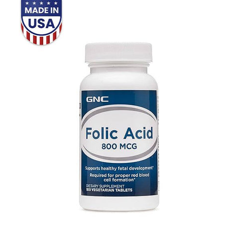 GNC Folic Acid 800mcg 100Ct - Vitamins House