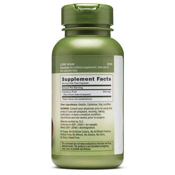 GNC Herbal Plus Cranberry 500mg 90 Capsules - Vitamins House