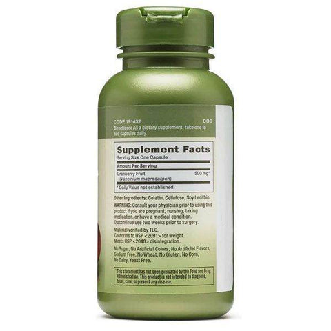 GNC Herbal Plus Cranberry 500mg 90 Capsules - Vitamins House