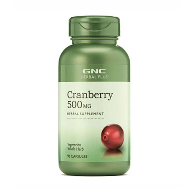 GNC Herbal Plus Cranberry 500mg 90caps - Vitamins House