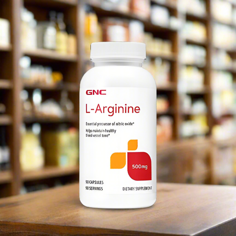 GNC L-Arginine 500mg 90 Capsules - Vitamins House