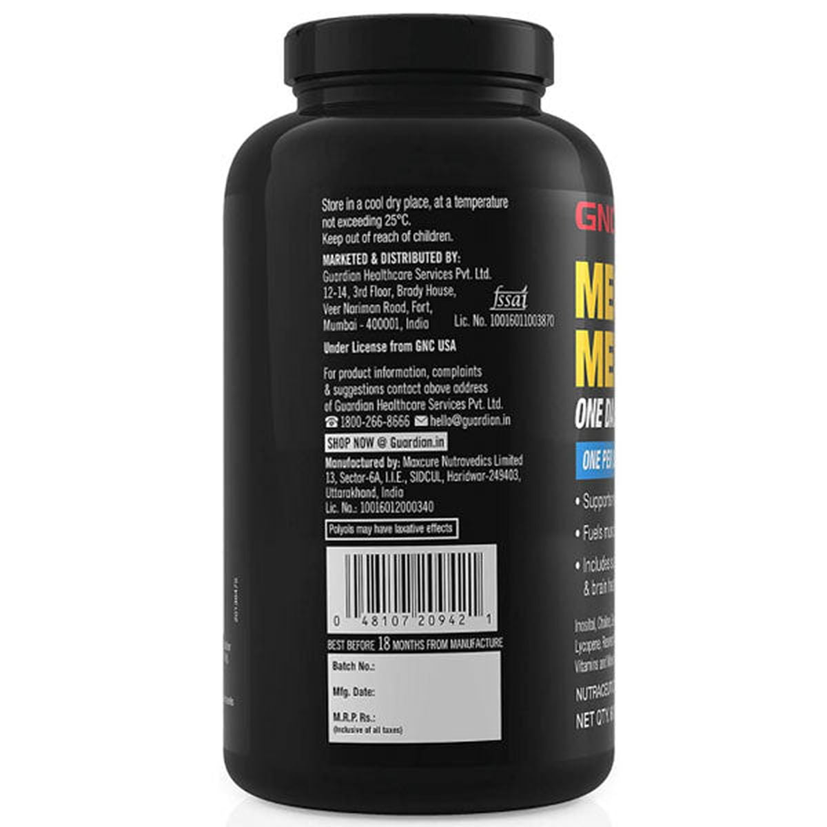 GNC Mega Men one daily 60CT. - Vitamins House