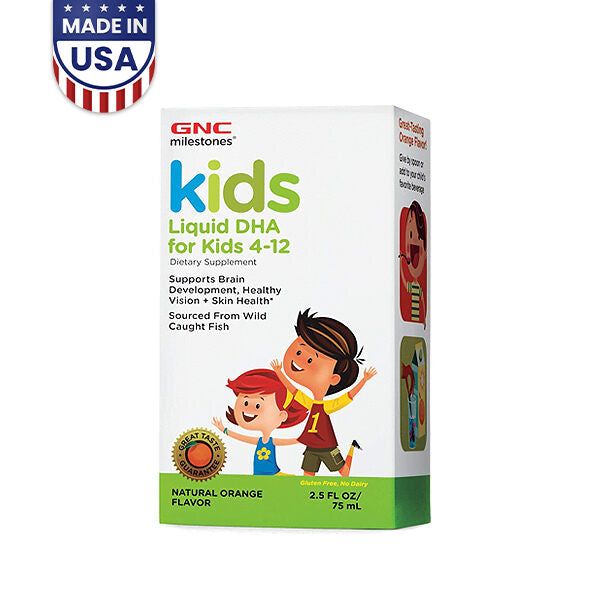 GNC Milestones Kids Liquid DHA 75ml - Vitamins House