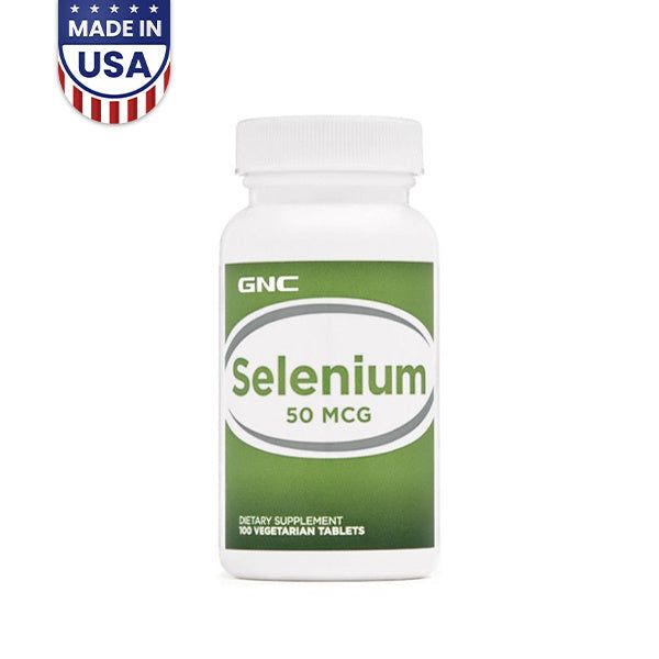 GNC Selenium 50mg 100 Tablets - Vitamins House