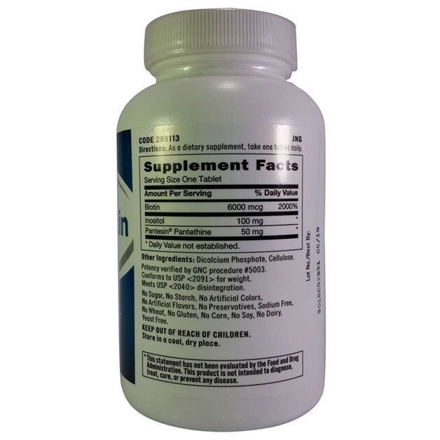 GNC Super Biotin 6000mcg - Vitamins House