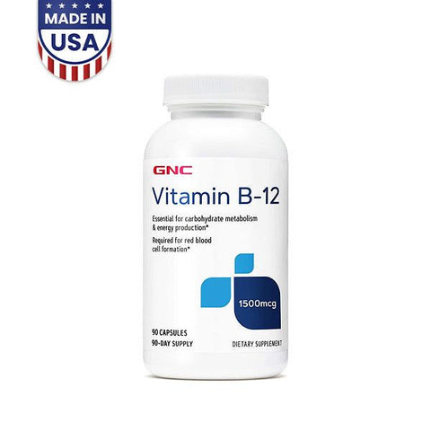 GNC Vitamin B-12 1500mcg 90Ct - Vitamins House