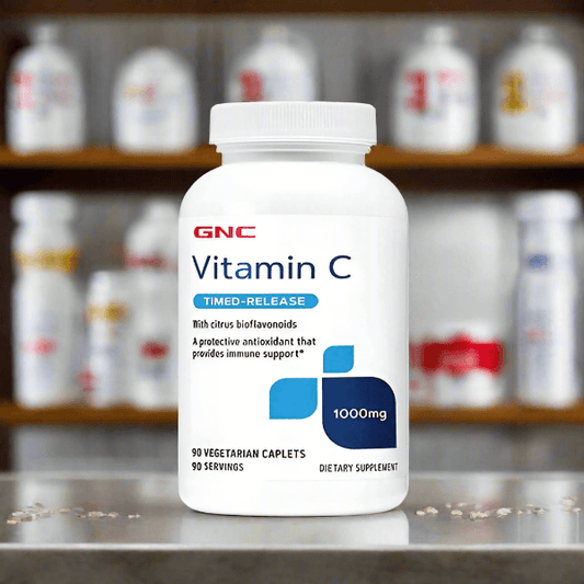 GNC Vitamin C 1000mg 90 Caplets - Vitamins House