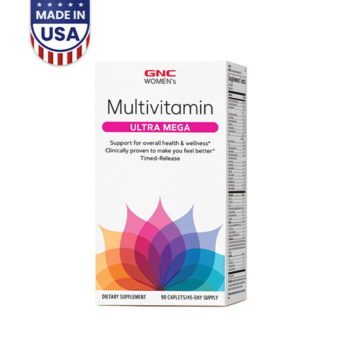 GNC Womens Ultra Mega 90 Caplets - Vitamins House